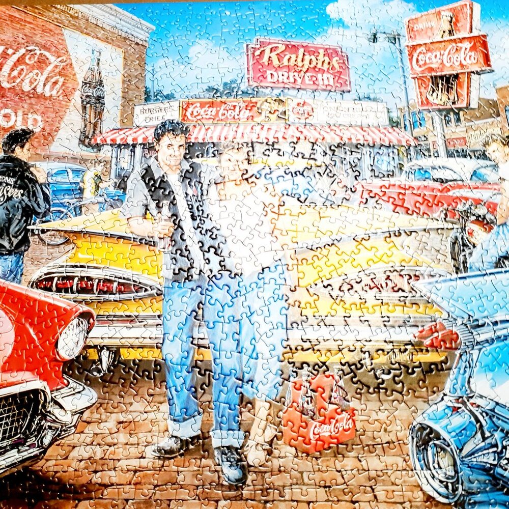 Master Pieces Jigsaw Puzzle Coca Cola Drive Through 1000 Pieces Complete
